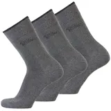 CAMEL ACTIVE Herren Socken, 3er Pack - Basic Socken, Bio-Baumwolle Anthrazit 39-42