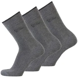 CAMEL ACTIVE Herren Socken, 3er Pack - Basic Socken, Bio-Baumwolle Anthrazit 39-42