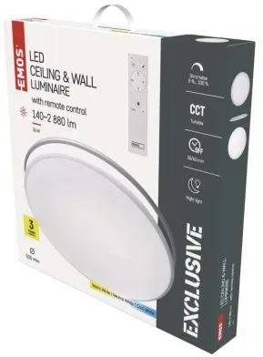 EMOS ZM5166 LED Deckenleuchte ALVI  | 36W integrierte LED-Quelle | 2880lm