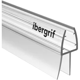 IBERGRIF M101-80 Duschdichtung [80 cm] Verlängerter Wasserabweiser für 5-8mm Glastüren - Universell für alle Duschtüren, Wasserdicht & Perfekter Passform - Dichtungsprofil mit Schimmelresistenz