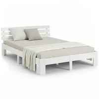 Homestyle4u Holzbett 180 x 200 cm Schlafzimmer,