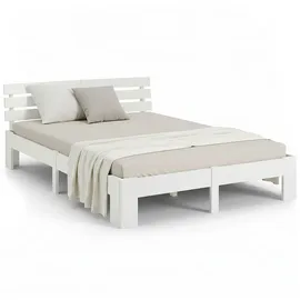 Homestyle4u Holzbett 180 x 200 cm Schlafzimmer,