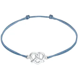 Elli Brezel Traditionell Tracht Nylon 925 Silber Armbänder & Armreife   Damen 