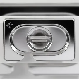 APS GN Deckel mit Löffelaussparung 1/9 Chrom-Nickel-Edelstahl, - 110 g Stück