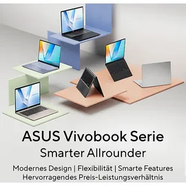 Asus Vivobook 16 Intel Core Ultra 5 225H 16 GB RAM 512 GB SSD Win11 Home Cool Silver