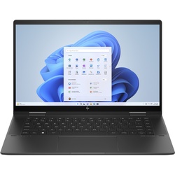 HP 2-in-1 Notebook Tablet ENVY x360 Laptop 15-fh0077ng 39.6 cm 15.6 Zoll (15.60″, AMD Ryzen 7 7730U, 1000 GB, DE), Notebook, Schwarz