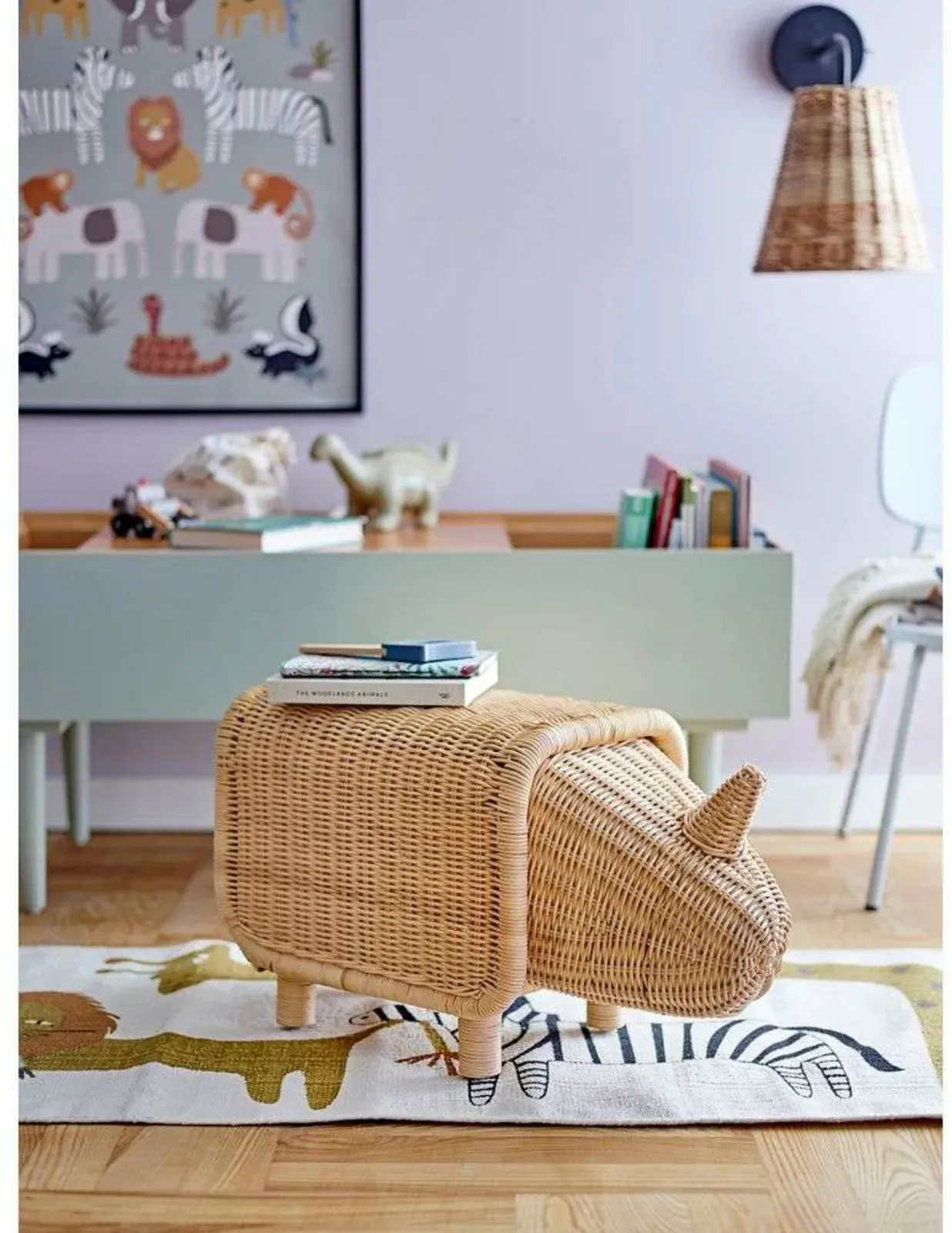 Teppich/Läufer Bloomingville, Beige, für Kinderzimmer, Stoff / Textil - 50 - 200