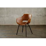 Kunstleder vintage cognac