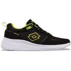 Sneaker, - besonders leicht & bequem, Gr. 45, BLACK-LIME, , 62837551-45
