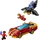 LEGO Marvel Iron Man Auto und Black Panther vs. Red Hulk - Superhelden Spielzeug mit 3 Minifiguren - Inkl. Flugzeug mit Shootern und Dum-E Figur - Geschenkidee für Jungen und Mädchen ab 7 Jahren 76310