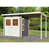Karibu Konifera Falkensee 2", BxT: 415x175 cm Set (terragrau,