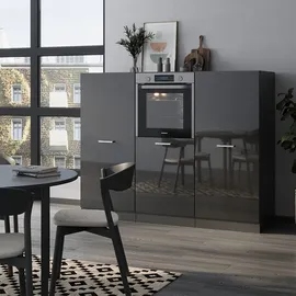 Vicco Küchenzeile R-Line 180 cm Anthrazit Hochglanz