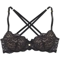 JETTE Push-up-BH Damen schwarz-toffee Gr.75D