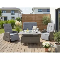 Konifera Vigo Gartenlounge-Set 8-tlg. grau