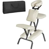 Tectake Massagestuhl aus Kunstleder - beige