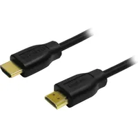 Logilink HDMI Anschlusskabel HDMI-A Stecker, HDMI-A Stecker 1.50m Schwarz CH0036 HDMI-Kabel