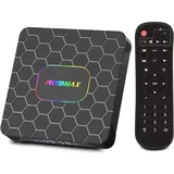 Android TV Box 14.0, 4GB RAM 64GB ROM RK3528 Quad-Core, TV Box Support 4K UHD HDMI 2.0, WiFi 6/Bluetooth 5.0, Dual USB 3.0/2.0 1000M LAN Smart Box