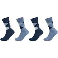 Camano 4er Pack camano Soft Classic Argyle Crew Socken Herren 5310 - infinity 39-42