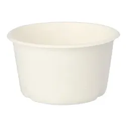 Papstar Pure Suppenbecher, Zuckerrohr, 350 ml, umweltfreundlich 89855 , 1 Packung = 50 Stück