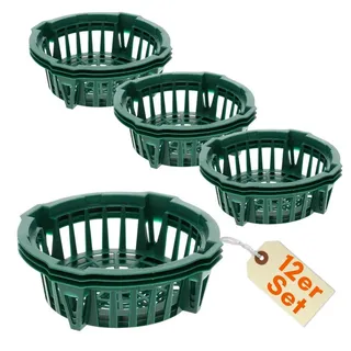 GarPet Pflanzschale 12er Set Pflanzkörbe für Blumenzwiebeln Pflanzschale Tulpenzwiebeln