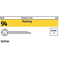 Industrial Quality Supplies DIN 94/ISO 1234 Splinte Messing 6,3