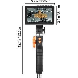 Vevor Endoskopkamera 6,4 mm mit 5 Zoll IPS 1080P HD-Bildschirm und 8-fachem Zoom