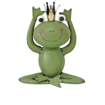 Trendline Dekofigur Frosch Metall 27 x 23 cm grün