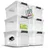 Juskys Aufbewahrungsbox mit Deckel - 6er Set Kunststoff Boxen 45l - Box stapelbar, transparent