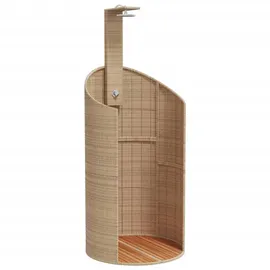 vidaXL Gartendusche 100x100x241,5 cm beige
