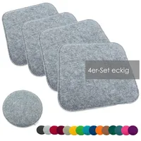 Heimtexland ® 4er Pack Sitzkissen Filz Stuhlkissen Bodenkissen Polster