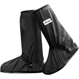 Überschuhe Wasserdichte Schuhe Abdeckung Mudsavers Stiefel Abdeckungen Regen Schuh Protector Footies Füße Gamaschen mit rutschfester Sohle für Regen, Schnee, Schlamm Staub, Schwarz , 39/40 EU - 39/40 EU