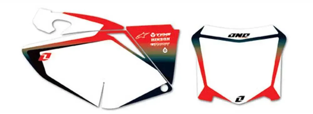 One Industries Honda Crf 250 08-09 Grafik-kit - White - One Size