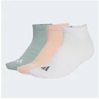 adidas Dämpfende Essentials Low Cut Socken 3er Pack Blush Pink/White/Wonder Sage 40-42