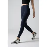 ONLY PLAY Funktionstights ONLY PLAY "ONPJAM-3-SANA XHW TIGHTS NOOS", Damen, Gr. M (38), N-Gr, blau (night sky), Jersey, Obermaterial: 80% Nylon, 20% Elasthan, unifarben, figurbetont knöchelfrei, Hosen, mit reflektierenden Details