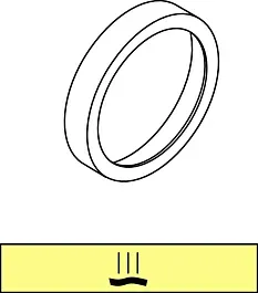 Ideal Standard Dekorring DEA, mit Symbol Wanneneinl. A860862AA Armaturenmodule, Chrom