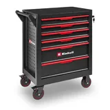 Einhell Original Einhell Werkstattwagen leer (6 Schubladen, Interlock-System, kugelgelagerte Führungsschienen, belastbar bis 135 kg, mobil mit Feststellrollen)