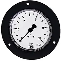 Riegler Standardmano., Frontring schwarz, G 1/8 hinten, 0-25,0 bar,