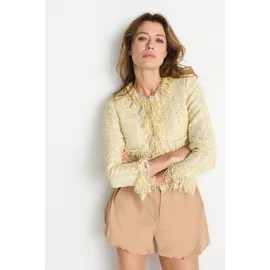 richroyal Rich & Royal Short boucle jacket with fringes soft butter), | Gr.: 38