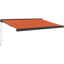 vidaXL Markise Einziehbar 3 x 2,5 m orange und braun