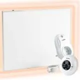 Umbrella Infrarot Wandheizung mit Thermostat [Funk] – flaches Carbon Crystal Heizpaneel – Infrarotheizung zur Wand... – Weiß