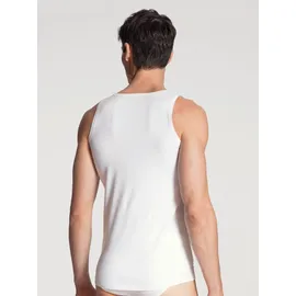 CALIDA Cotton Code Unterhemd, Ärmellos, Rundhals, für Herren weiß Baumwolle unifarben, weiß, NOS