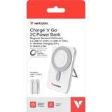Verbatim Powerbank Charge'n'Go 2C, 5.000mAh, Klappstand, Silber