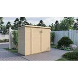 BERTILO Gartenschrank Multibox 3 Natur 200 cm x 82 cm FSC®