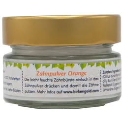 Birkengold Zahnpulver Orange