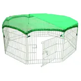 Trendline Freigehege für Kleintiere 60 x 60 x 60 cm silberfarben