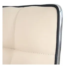 Mendler 2er-Set Esszimmerstuhl HWC-C41, Stuhl Küchenstuhl, höhenverstellbar drehbar, Kunstleder FSC®-zertifiziert ~ creme