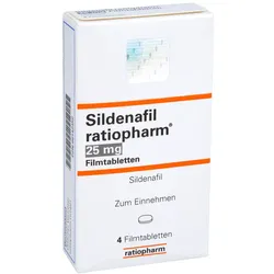 SILDENAFIL ratiopharm 25 mg Filmtabletten 4 St