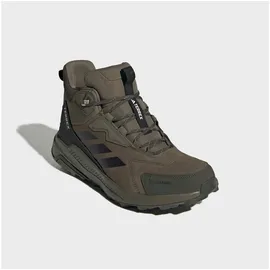 adidas TERREX ANYLANDER LEATHER MID CLIMAPROOF Wanderschuh wasserdicht und aus Leder grün 48 EU