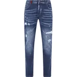 2Y PREMIUM JULIO RIPPED SLIM FIT JEANS - Blau - 34