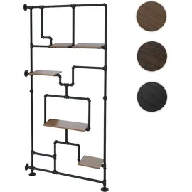 Mendler Raumteiler 203 x 100 x 20 cm Braun